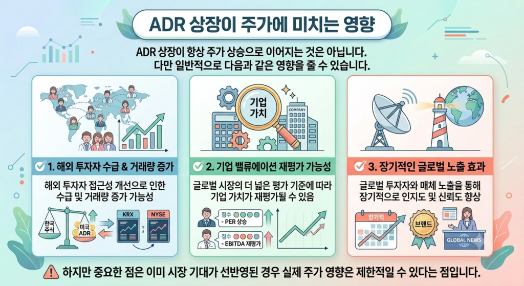 ADR 상장이 주가에 미치는 영향