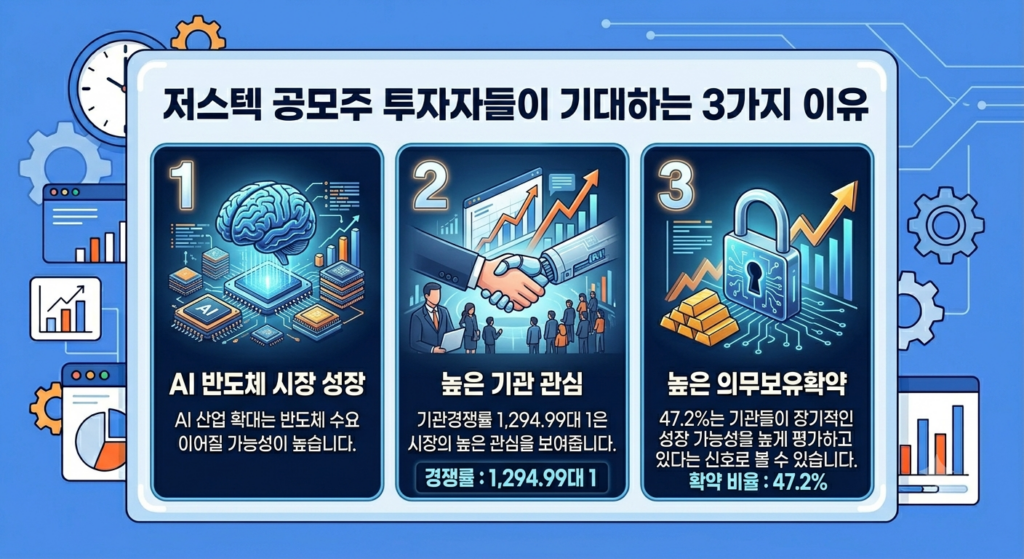 저스텍 공모주 기대 이유