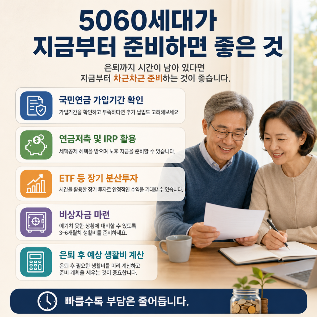 은퇴 후 생활비는 얼마가 필요할까? 2026년 노후자금 계산법과 현실적인 준비 방법
