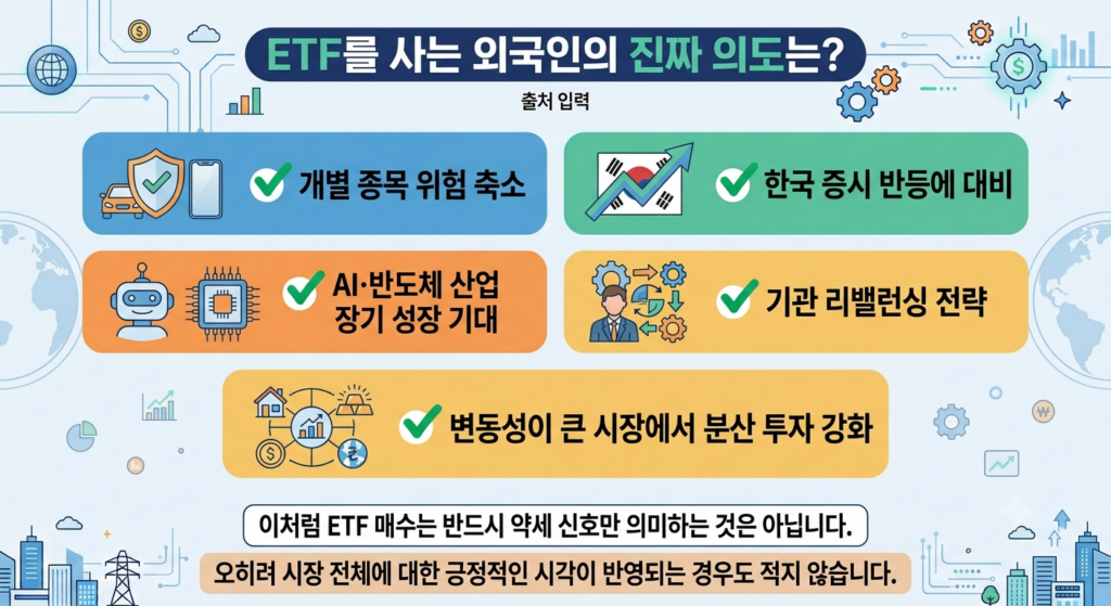외국인 ETF 투자, 국내 주식은 12조 팔고 왜 ETF만 샀을까? (2026 분석)